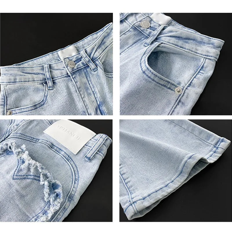 Women Flare Jeans Vintage Loose Cowboy Pants Harajuku Aesthetic Baggy Denim Trousers Aesthetic Y2k Instagram Wide Legged Jeans