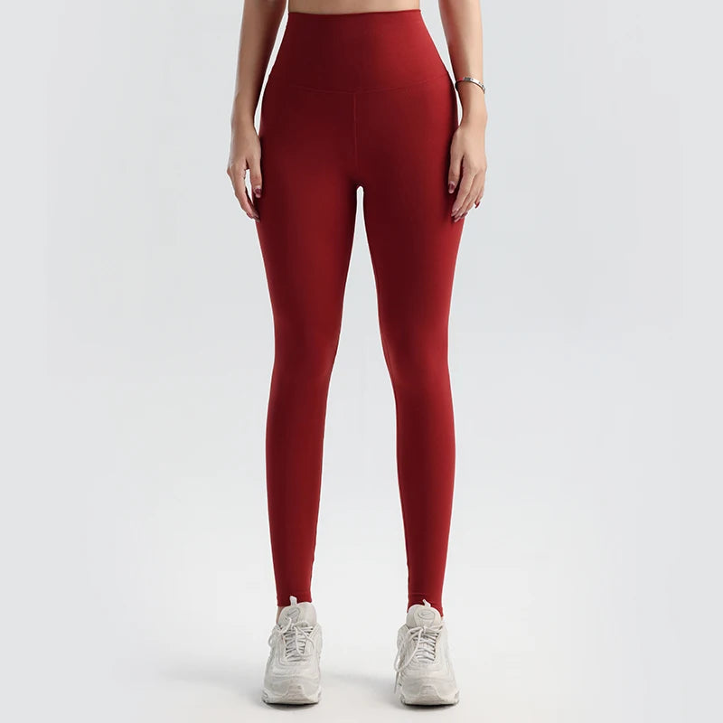 Solid Color Yoga Pants Pants Women's Gym Pants Quick Dry Breathable Leggings Outdoor Cycling Pants