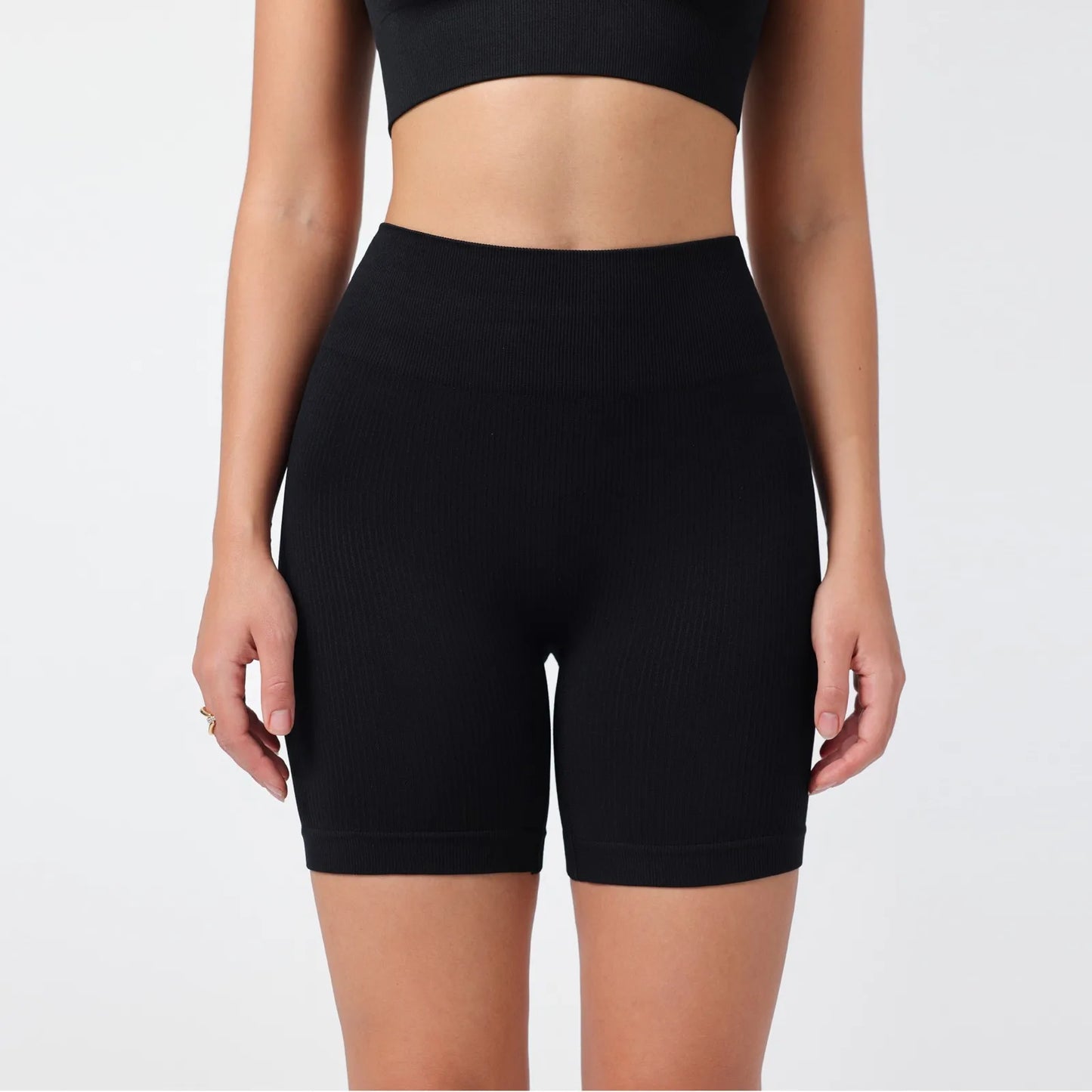 Women's Summer Loose Solid Color Yoga Pants Comfy Workout Pants Slim Female High Elastic Waist Skinny Yoga Running Sporty Shorts