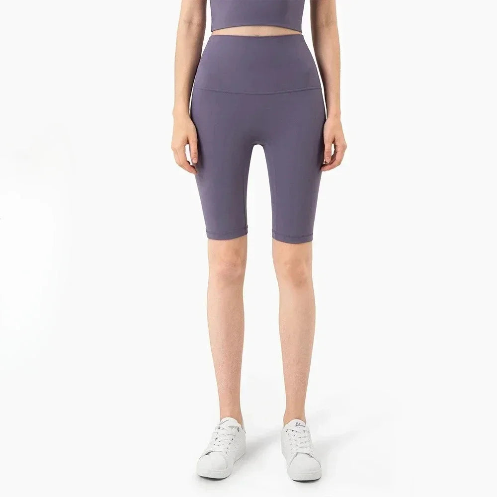 Five Yoga Pants Women Skinny High Waisted Hip Lifting Fitness Yoga Shorts