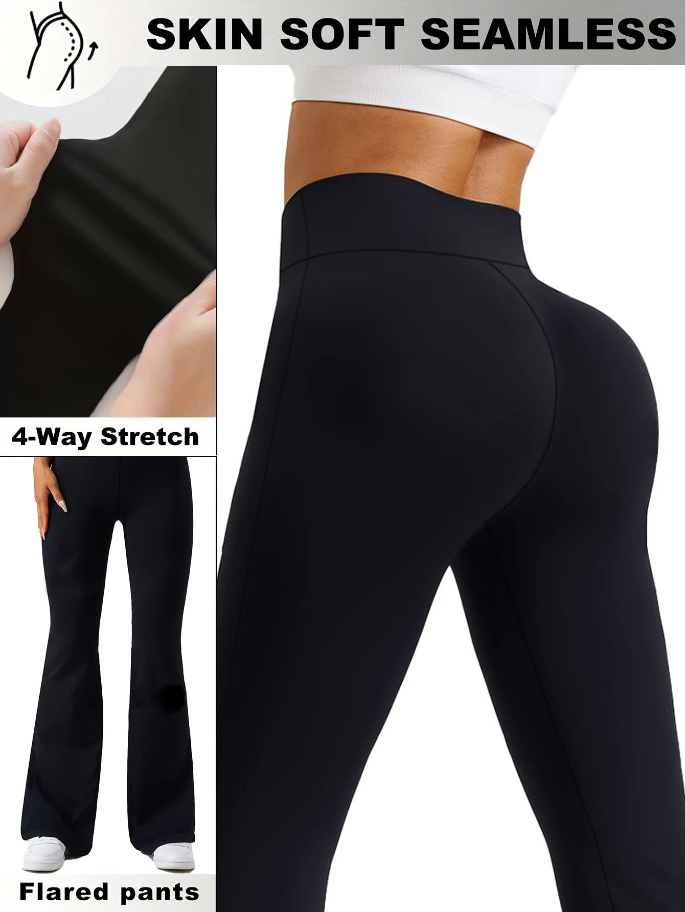 Women's Yoga Pants Summer High Waist Flared Trousers Tummy Control Workout Leggings Hot Sales Pants for Women