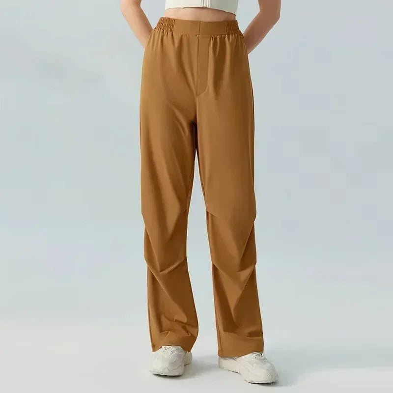 al yoga women's leggings Yoga Straight Leg Pants Loose Athletic Casual Quick Dry Fitness Pants