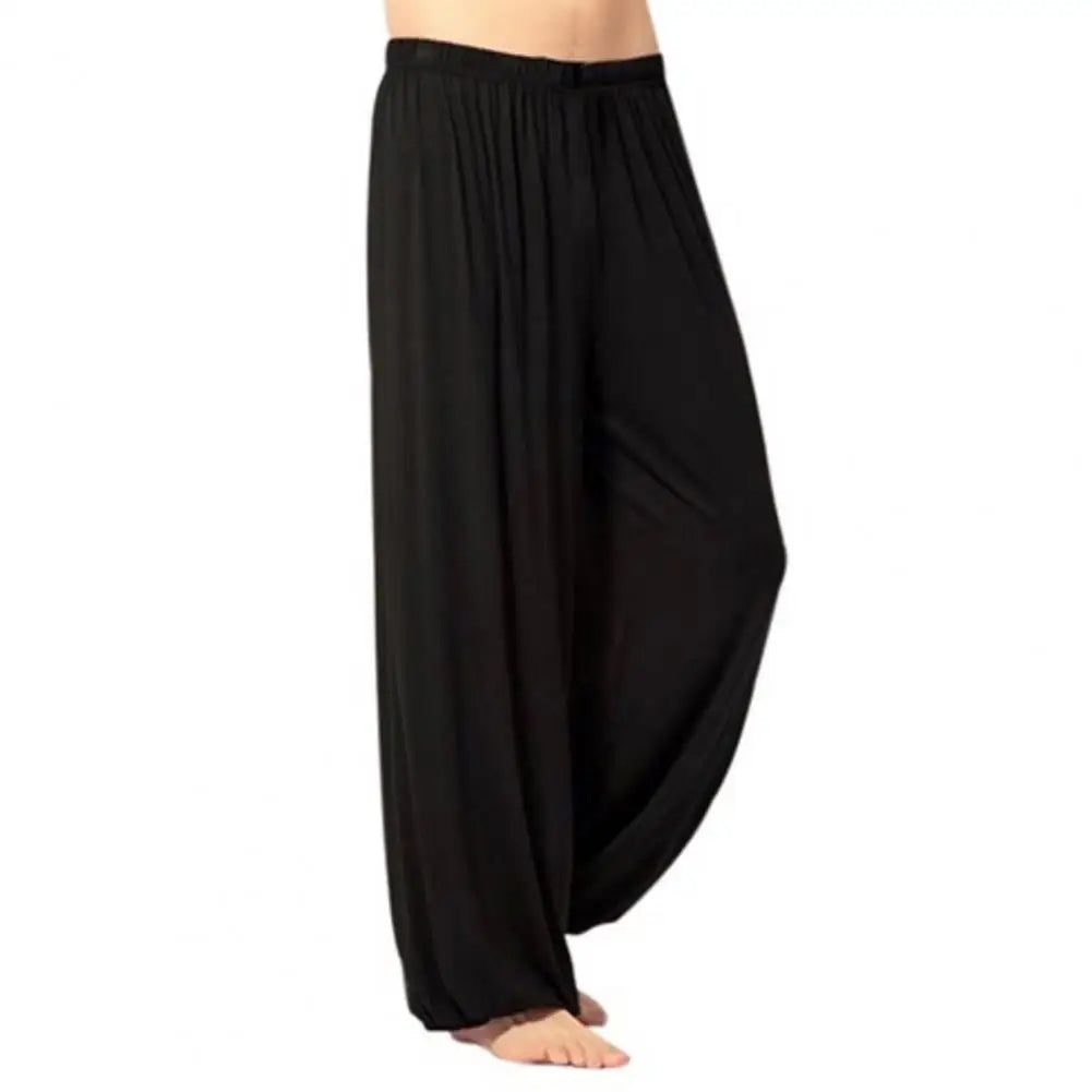 Women Men Harem Pants Modal Yoga Loose Long Pants Belly Dance Boho Sports Wide Trousers Quick Dry Sweatpants Yoga Clothing