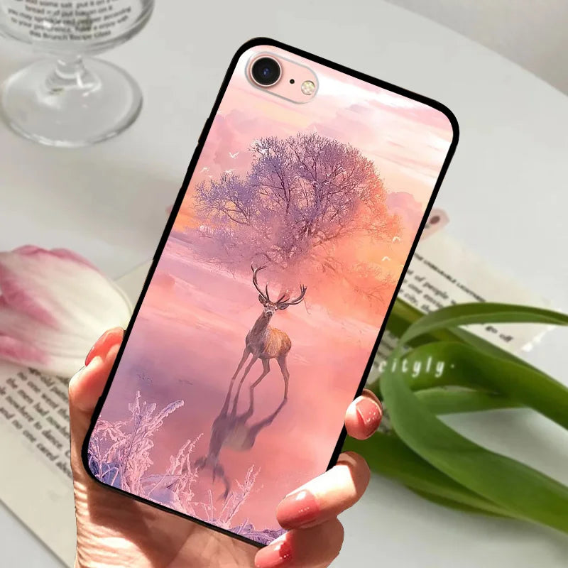 For iPhone 6S 6 Case Silicone Soft Back Phone Cover For iPhone 7 7Plus 6 6S Plus Silicon Cases For iPhone 8 8 Plus Fundas Bumper