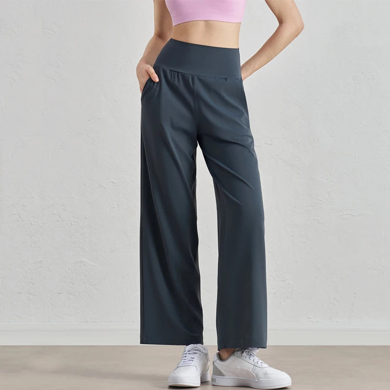 Yoga Pants Women Wide Leg Pants High Waist Stretch Dress Casual Sweatpants Tummy Control Bootcut Workout Lounge Pants Vitalinovo