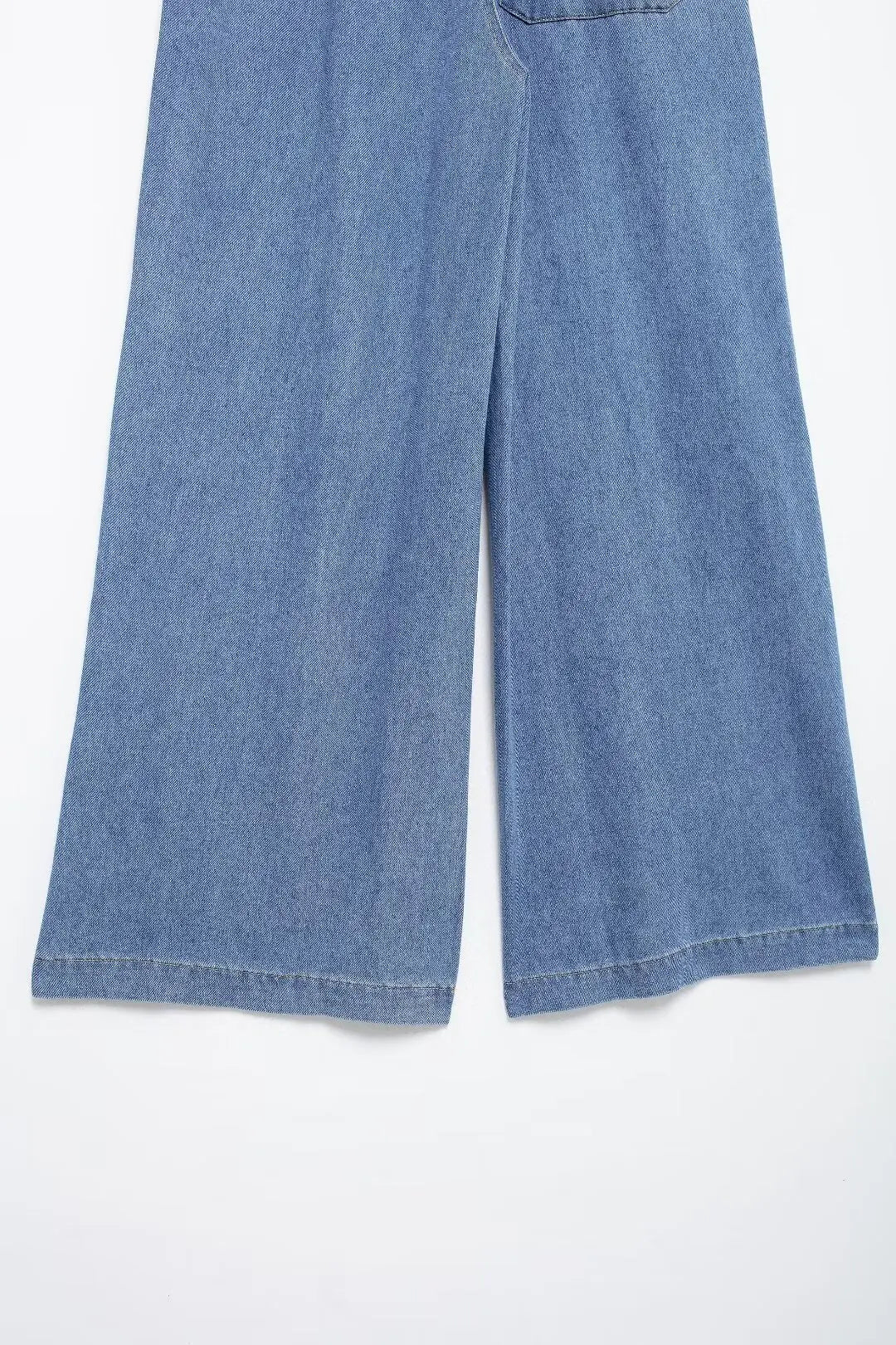 2024 Autumn Denim Pant For Women Loose High Waist Jeans Female Fashion Drawstring Elastic Waist Wide Leg Pants