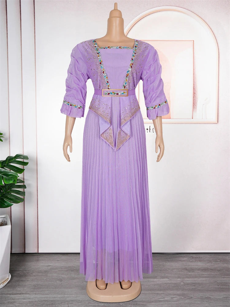 African Dresses For Woman 2025 Africa Clothing Wedding Party Evening Gowns Dashiki Ankara Outfits Dubai Turkey Kaftan Abayas