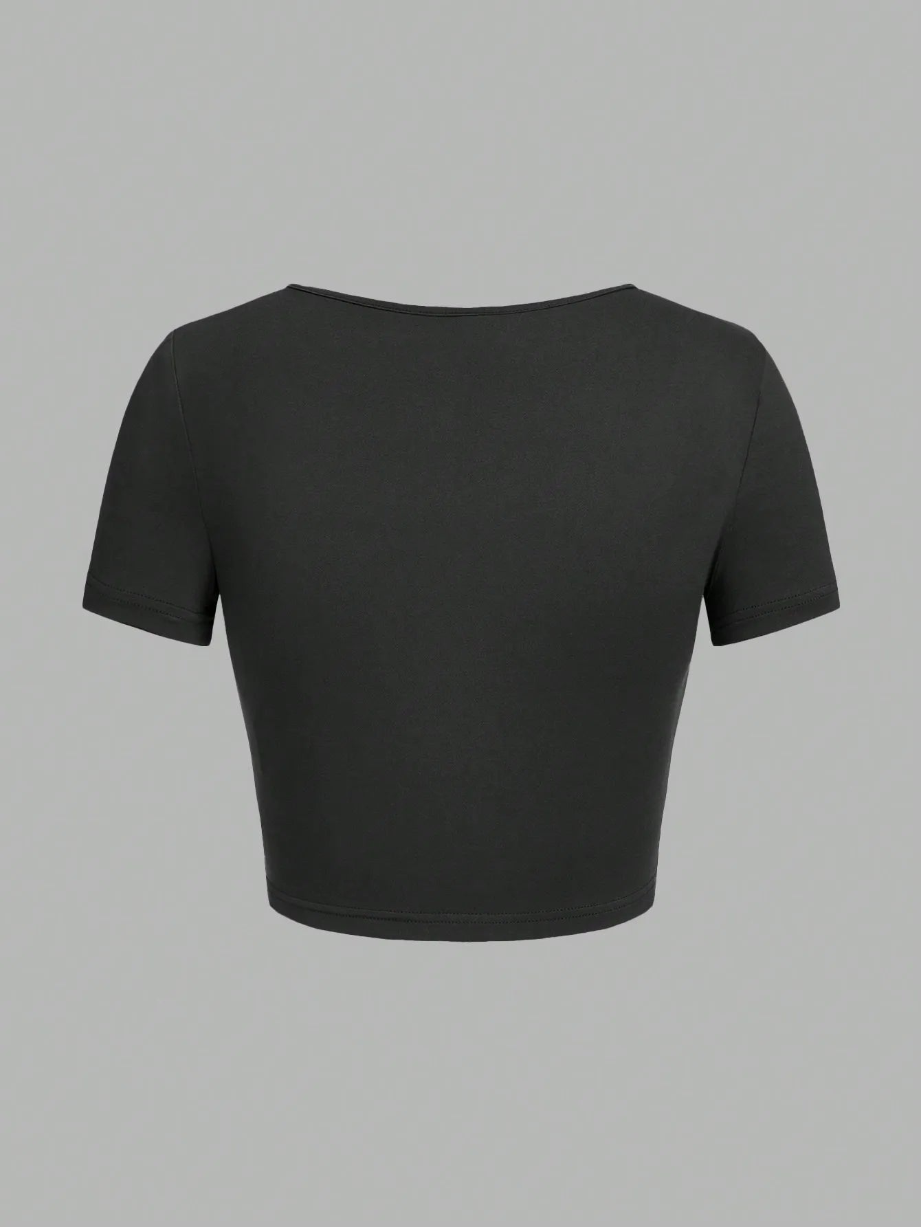 Woman T-shirt Square Neckline tops Short Sleeve crop tops for women girls sexy street wear top tees