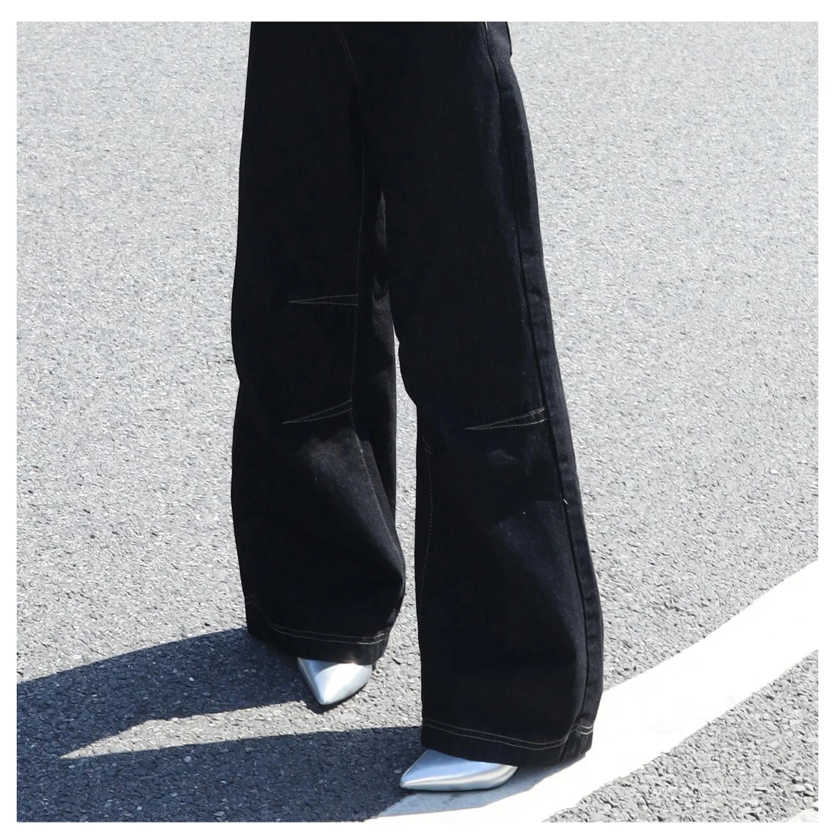 Women's Low-Waist Straight Wide-Leg Jeans Loose and Versatile Basic Fashionable Urban Style Casual Trousers