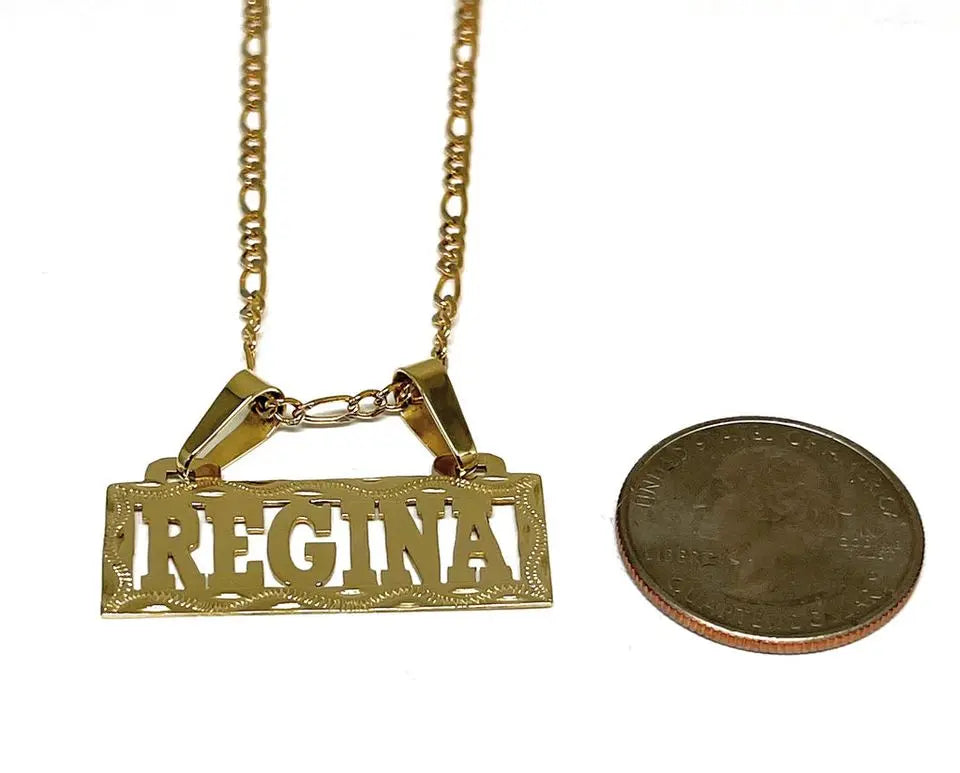 Custom Name Necklace For Women 18K Gold Plated  Stainless Steel Jewelry Personalized Custom Pendant Jewelry Gifts For Her