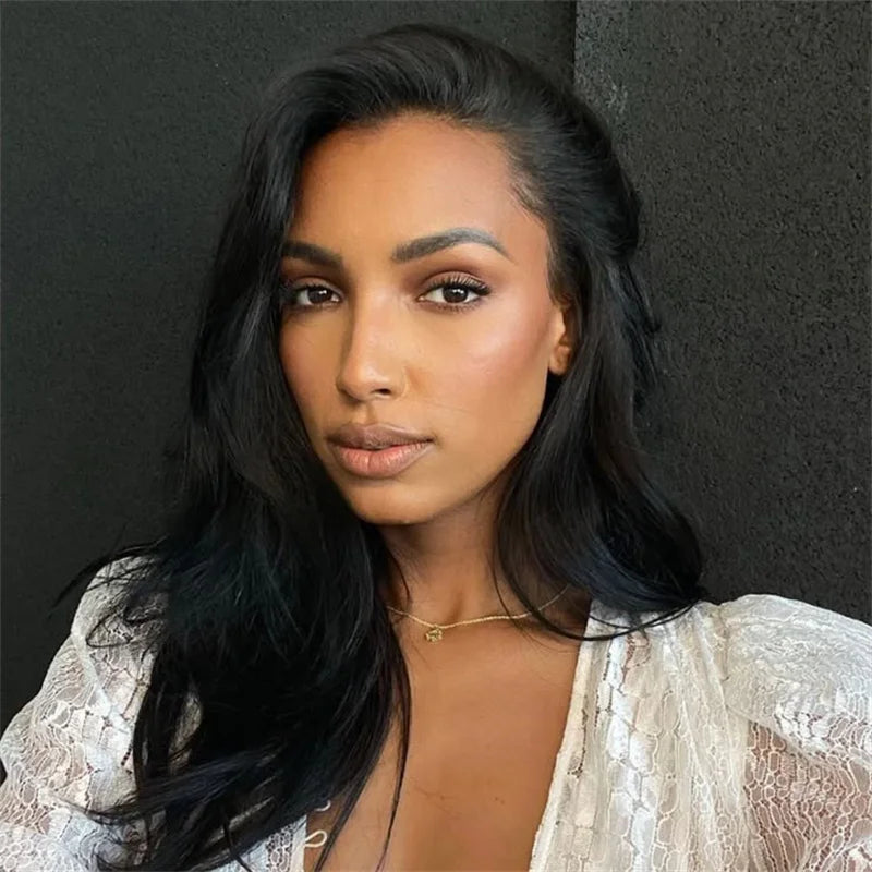 VSHOW 3 In 1 Half Wig With Drawstring Body Wave Wigs Human Hair Invisible Hairline Flip Over Wig Beginner Friendly