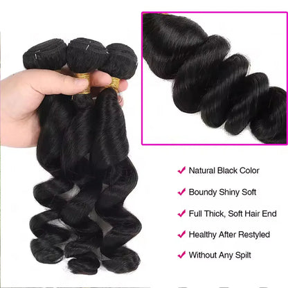 18-40 Inchs Loose Wave Bundles Brazilian Human Hair Weave Bundles 2/4/6 Bundles Deal Top Quality Human Hair Extensions Wholeasle