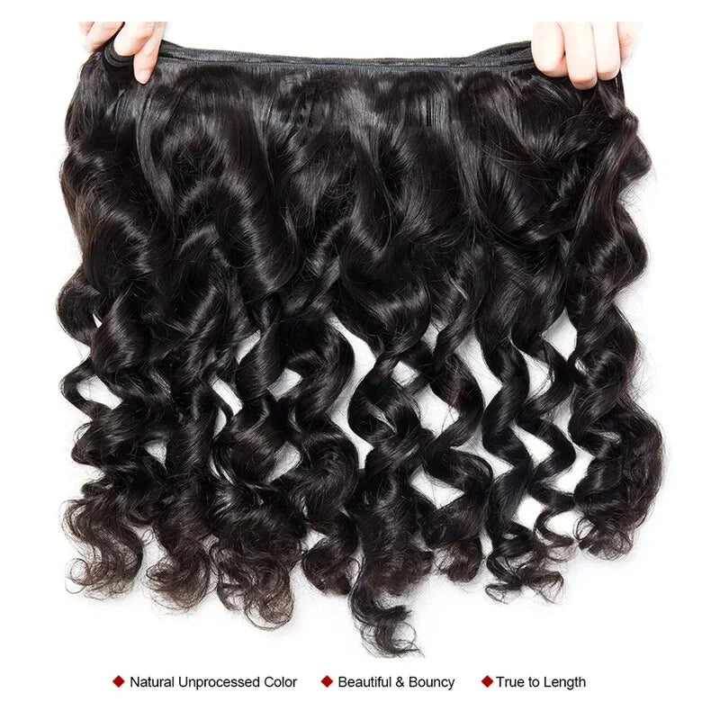 18-40 Inchs Loose Wave Bundles Brazilian Human Hair Weave Bundles 2/4/6 Bundles Deal Top Quality Human Hair Extensions Wholeasle