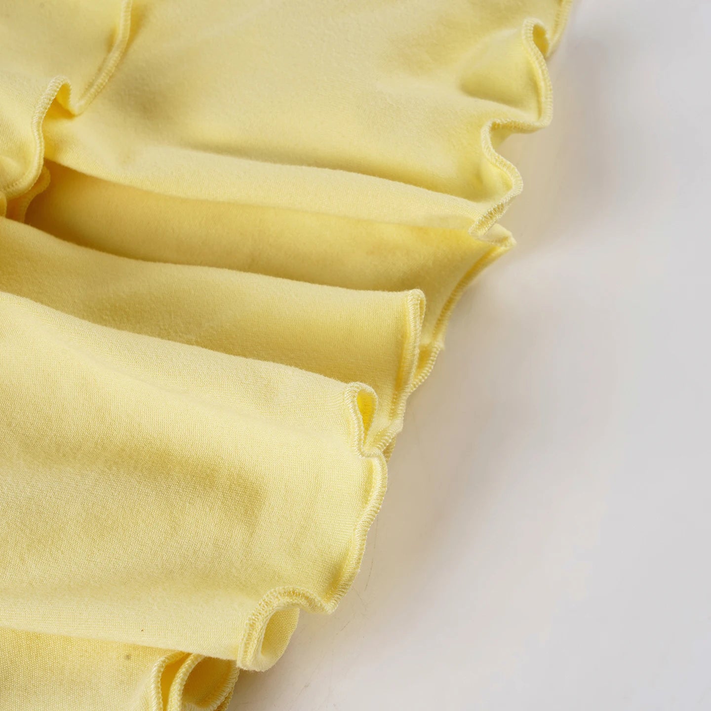 Women's Dresses 2025 Halter Mini Dress Chic U Neck Layer Ruffles Hem Bodycone A Line Vestido Summer Ladies Street Party Wear