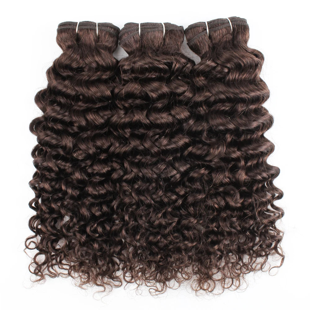 Human Hair Bundles Water Wave#2 #4 Bundles Indian Hair Weave Cruly Bundles Human Hair Extension 10 To 26 Inch