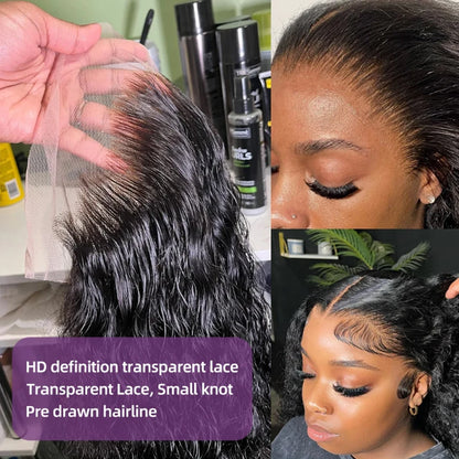 Glueless Wigs Human Hair Wear And Go Kinky Curly Lace Frontal 100% Human Hair Perruque Cheveux Humains OnSale Brazilian Raw Hair