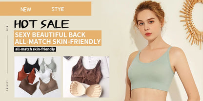 Women Tank Tops Streetwear Push Up Cropped Top for Female Padless Bralette Sexy Backless Lingerie Fashion Solid Camisole Girl