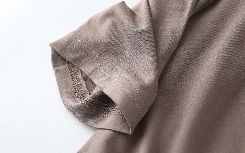 Fashion Tops Tees 2024 Summer T-shirt Women Half-Sleeve Solid Loose Shirt V-neck Oversize Basic Top Shirts for Women Casual