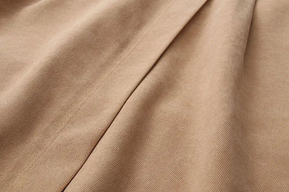 Women Casual Skirts Spring And Autumn Solid High Waist Irregular Pockets Midi Skirts Fashion Simple Elegant Saia Faldas