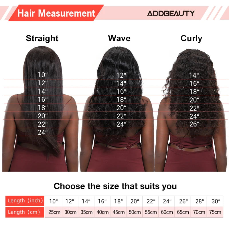 Loose Wave Human Hair Bundles Addbeauty Brazilian Virgin Human Hair Weave for Women Hair Extension Natural Color Double Drawn