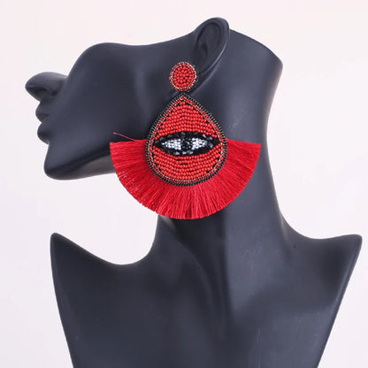 New Earrings Tassel Drop Earring Jewelry Earrings For Women Crystal Earrings Crown Dangle Earrings Long Earrings Boho Earings