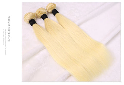 613 Blonde Colored Straight Human Hair Bundles 1 Pcs Double Drawn Raw Vietnamese Hair Bundles Weave Weft 22 24 26 28 30 32 Inch