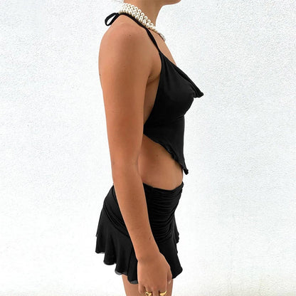 Summer Sexy Skirts For Women Pink Korean Style Casual Pleated Skirt School Girls 90s Fashion Cute Sweet Student Dance Mini Skirt