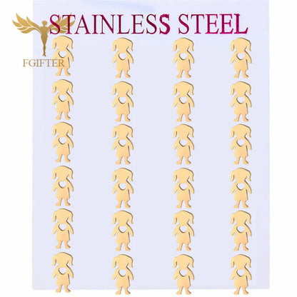 Wholesale Stainless Steel Earrings for Women Girl Animal Clover Flower Cat Bird Unicorn Bear Butterfly Dragonfly Dog Ear Studs