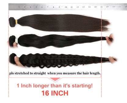 Loose Wave Human Hair Bundles Addbeauty Brazilian Virgin Human Hair Weave for Women Hair Extension Natural Color Double Drawn