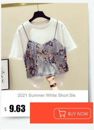 Patchwork Ruffle White Tops For Women O Neck Short Sleeve Casual T Shirt Female Fashion New Clothing 2022 Summer