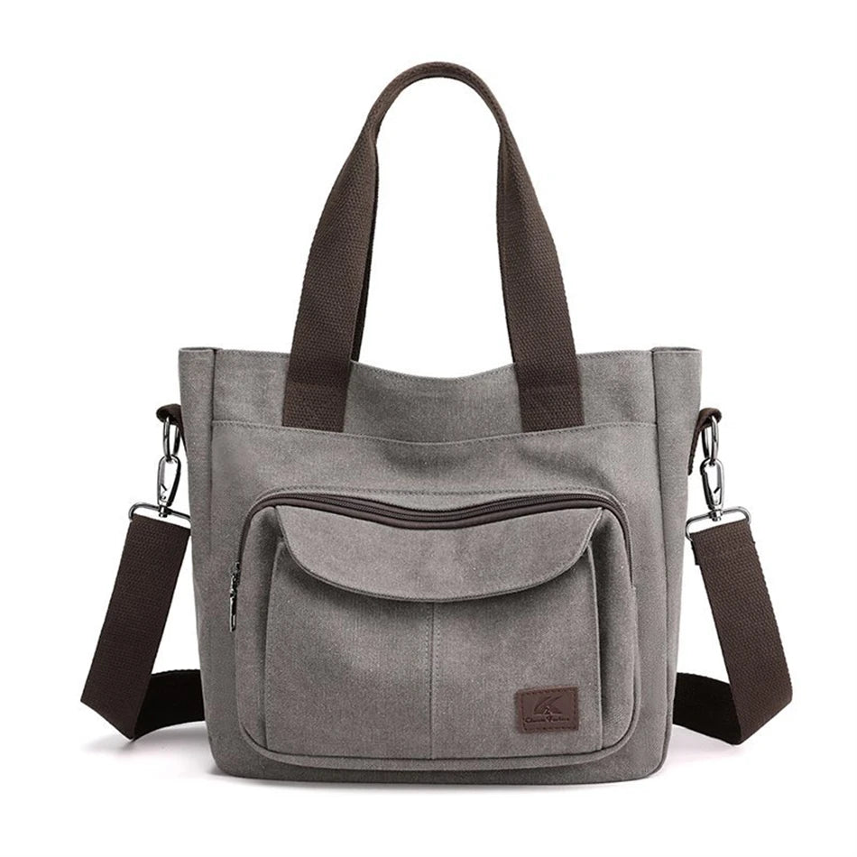 2024 Women Bag New Fashion Messenger Bag Women Shoulder Bag Canvas Handbag Purse Large Capacity Fashion Female Tote Shopping Bag
