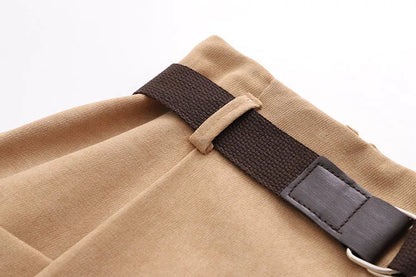 Women Casual Skirts Spring And Autumn Solid High Waist Irregular Pockets Midi Skirts Fashion Simple Elegant Saia Faldas