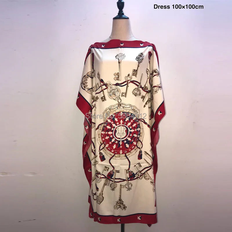 Printed Dresses For Women 2020 Fashion Design Loose Dress Batwing Maxi Long Femme Vestidos Summer Autumn Party Elegant Dress