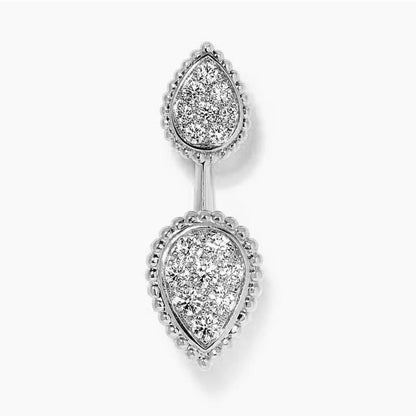 Brass With 18k Gold Detachable Double Eyes Earrings Women Jewelry Party Boho T Show Gown Runway Rare Korean Japan Trendy INS