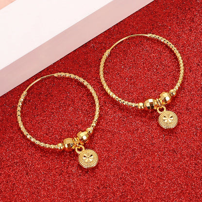 Ball Earrings for Women Girls Bead Round Ethiopian Africa Arabia Middle East Jewelry  Gift