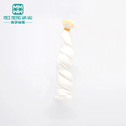 1pcs 15cm*100CM curl brown golden black khaki BJD Doll Wigs hair for 1/3 1/4 BJD dolls