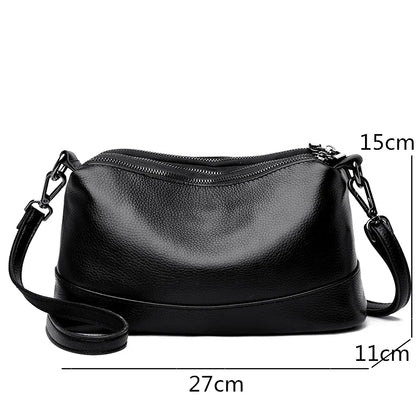 New Fashion Women Genuine Leather Handbags Women's bags Designer Female Shoulder Bags Luxury Brand Cowhide Ladies Messenger Bag
