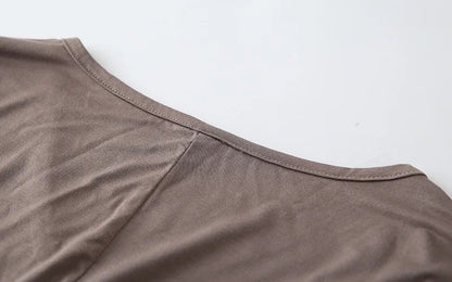 Fashion Tops Tees 2024 Summer T-shirt Women Half-Sleeve Solid Loose Shirt V-neck Oversize Basic Top Shirts for Women Casual