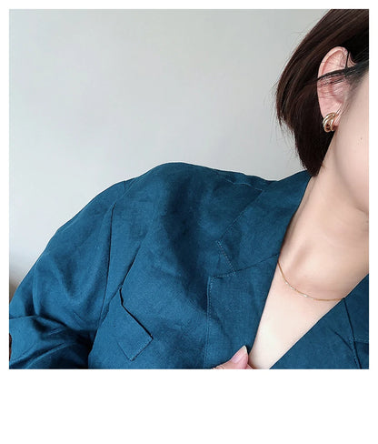 2025 New European and American Simple Metal Arc Earrings Are Small Accessories For Woman‘s Korean Fashion Jewelry Girls Students