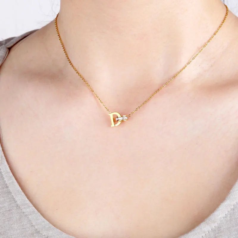 Classic Stainless Steel Necklace for women Designer Jewelry Luxury Necklace Women Necklace+Earrings T006