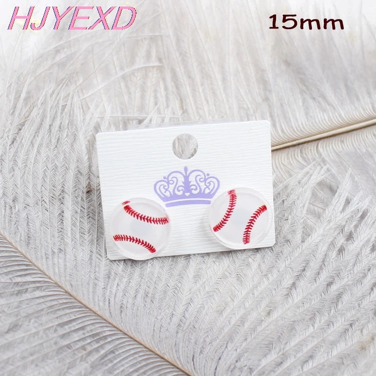 soccer and basketball Stud Earrings  Cute Earrings Girl Acrylic Earrings