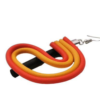 UKEBAY New Designer Handmade Big Statement Earrings For Women Multicolor Drop Earrings Bohemia Jewelry Party Accessories Gifts