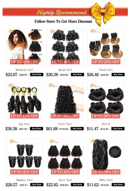 Curly Brazilian Hair Weave Bundles Bouncy Opran Curls Ombre Human Hair Bundles 8 Inch 6 Bundles Short Hair Extension