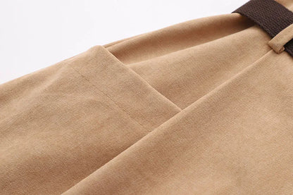 Women Casual Skirts Spring And Autumn Solid High Waist Irregular Pockets Midi Skirts Fashion Simple Elegant Saia Faldas