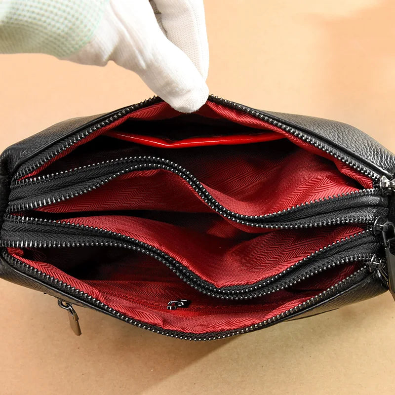 New Fashion Women Genuine Leather Handbags Women's bags Designer Female Shoulder Bags Luxury Brand Cowhide Ladies Messenger Bag