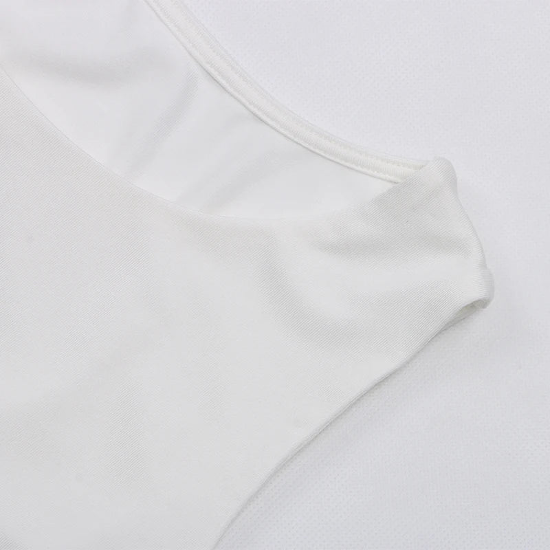 Sexy Tank Tops For Women White O Neck Sleeveless Corset Summer Off Shoulder Body Tops Streetwear Sexy Bodysuit Female Tank Top