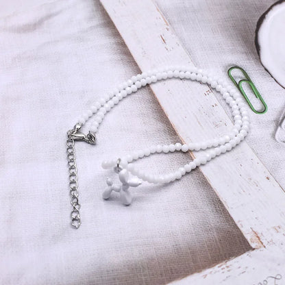 Simple Necklace Natural pearl Statement Short Chain Necklace For Women Seed Crystal glass beads Chain Necklaces Handmade Jewelry