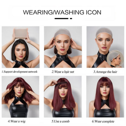 European and American Wig Women's Hair Bangs Long Hair Big Waves pink Lacy Average Size Chemical Fiber Wig