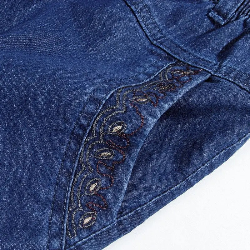 Casual Jeans Capris Female Summer Women Calf-Length Denim Pants Mom Jeans High Waist Jean For Woman jeans mujer