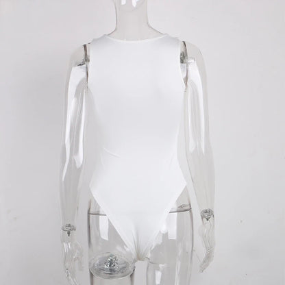 Sexy Tank Tops For Women White O Neck Sleeveless Corset Summer Off Shoulder Body Tops Streetwear Sexy Bodysuit Female Tank Top